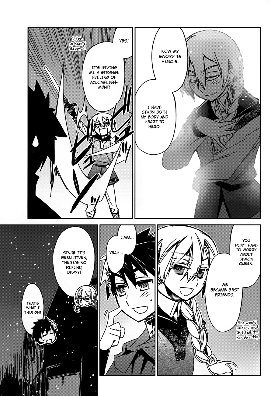 Maoyuu Maou Yuusha - "Kono Watashi no Mono Tonare, Yuusha yo" "Kotowaru!" Chapter 13 page 32 - Chapter 13: I Don't Want to be Left Behind Anymore
