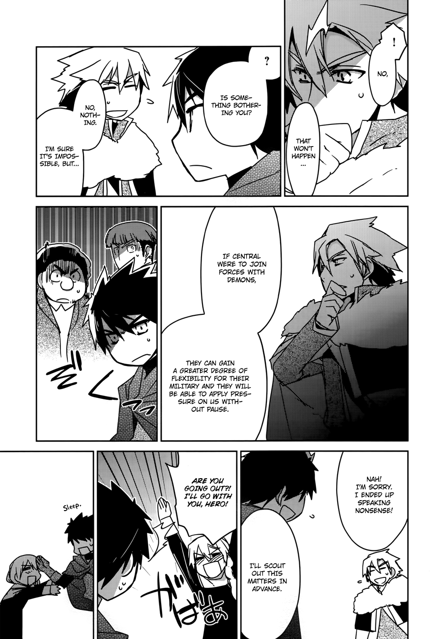 Maoyuu Maou Yuusha - "Kono Watashi no Mono Tonare, Yuusha yo" "Kotowaru!" Chapter 15 page 18 - Chapter 15: That is the Beginning