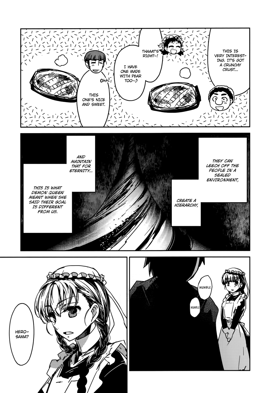 Maoyuu Maou Yuusha - "Kono Watashi no Mono Tonare, Yuusha yo" "Kotowaru!" Chapter 15 page 22 - Chapter 15: That is the Beginning