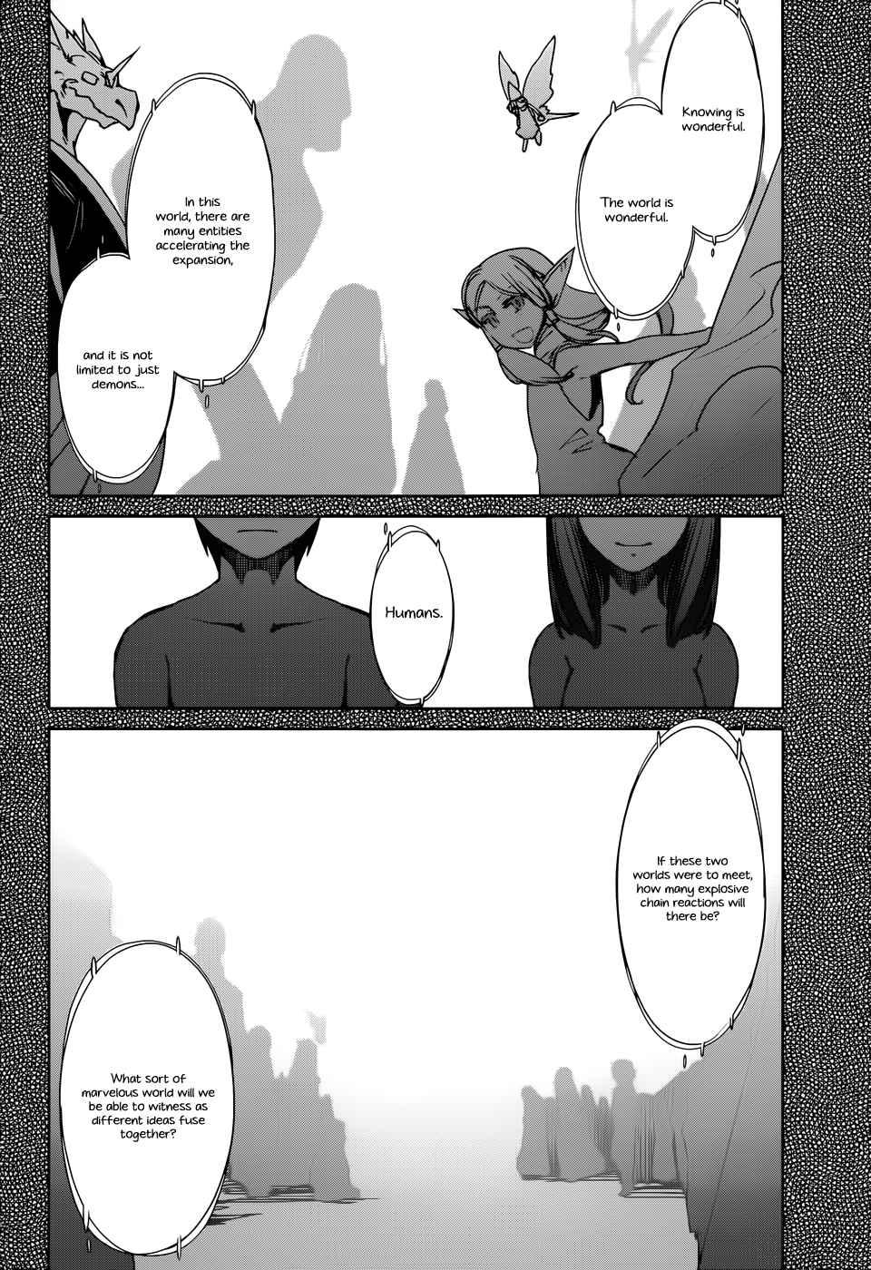 Maoyuu Maou Yuusha - "Kono Watashi no Mono Tonare, Yuusha yo" "Kotowaru!" Chapter 17 page 13 - Chapter 17: This is a War of Foolish Humans