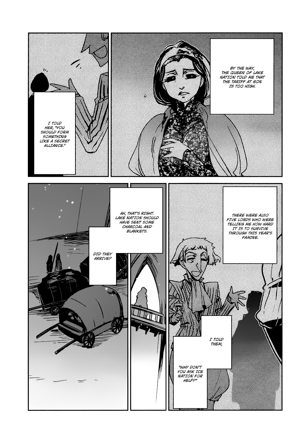 Maoyuu Maou Yuusha - "Kono Watashi no Mono Tonare, Yuusha yo" "Kotowaru!" Chapter 17 page 34 - Chapter 17: This is a War of Foolish Humans