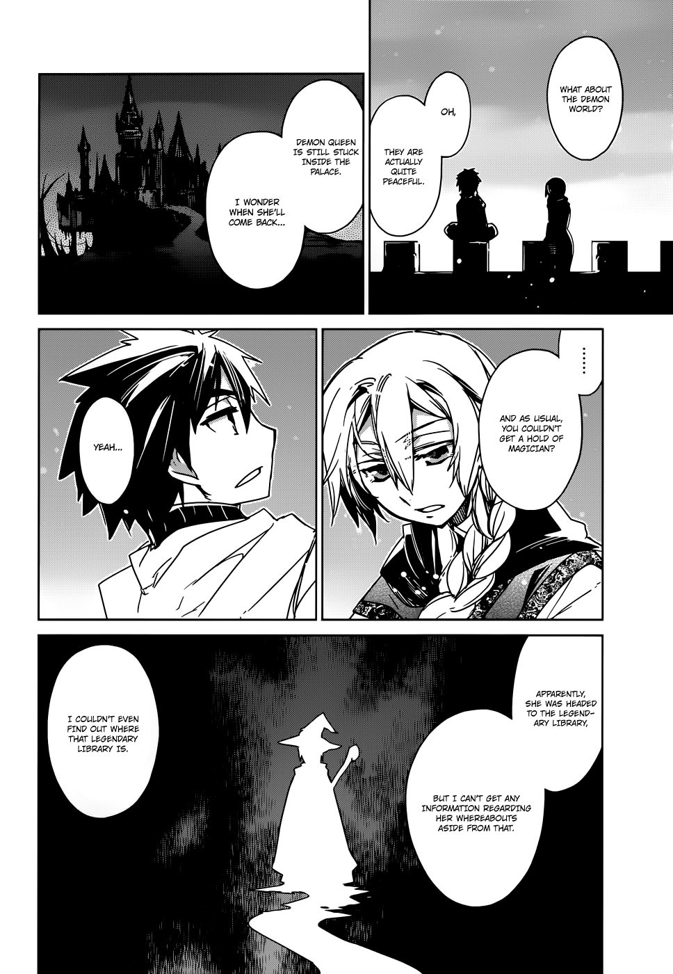 Maoyuu Maou Yuusha - "Kono Watashi no Mono Tonare, Yuusha yo" "Kotowaru!" Chapter 17 page 43 - Chapter 17: This is a War of Foolish Humans