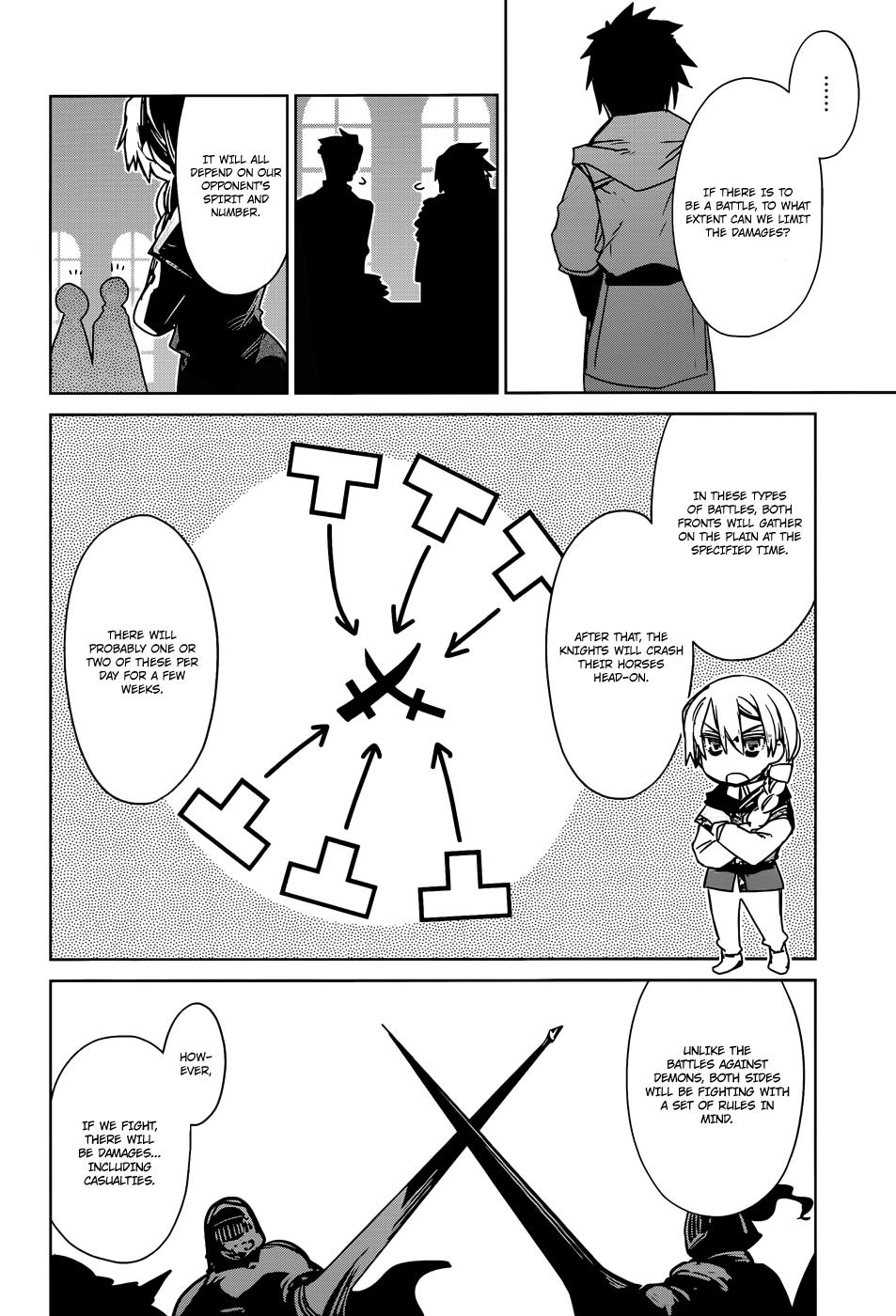 Maoyuu Maou Yuusha - "Kono Watashi no Mono Tonare, Yuusha yo" "Kotowaru!" Chapter 17 page 51 - Chapter 17: This is a War of Foolish Humans