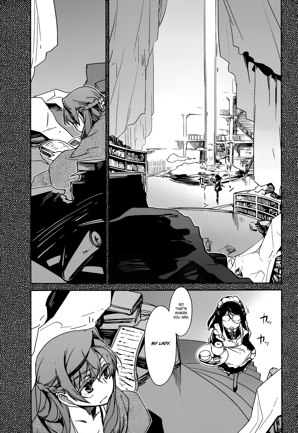 Maoyuu Maou Yuusha - "Kono Watashi no Mono Tonare, Yuusha yo" "Kotowaru!" Chapter 17 page 6 - Chapter 17: This is a War of Foolish Humans