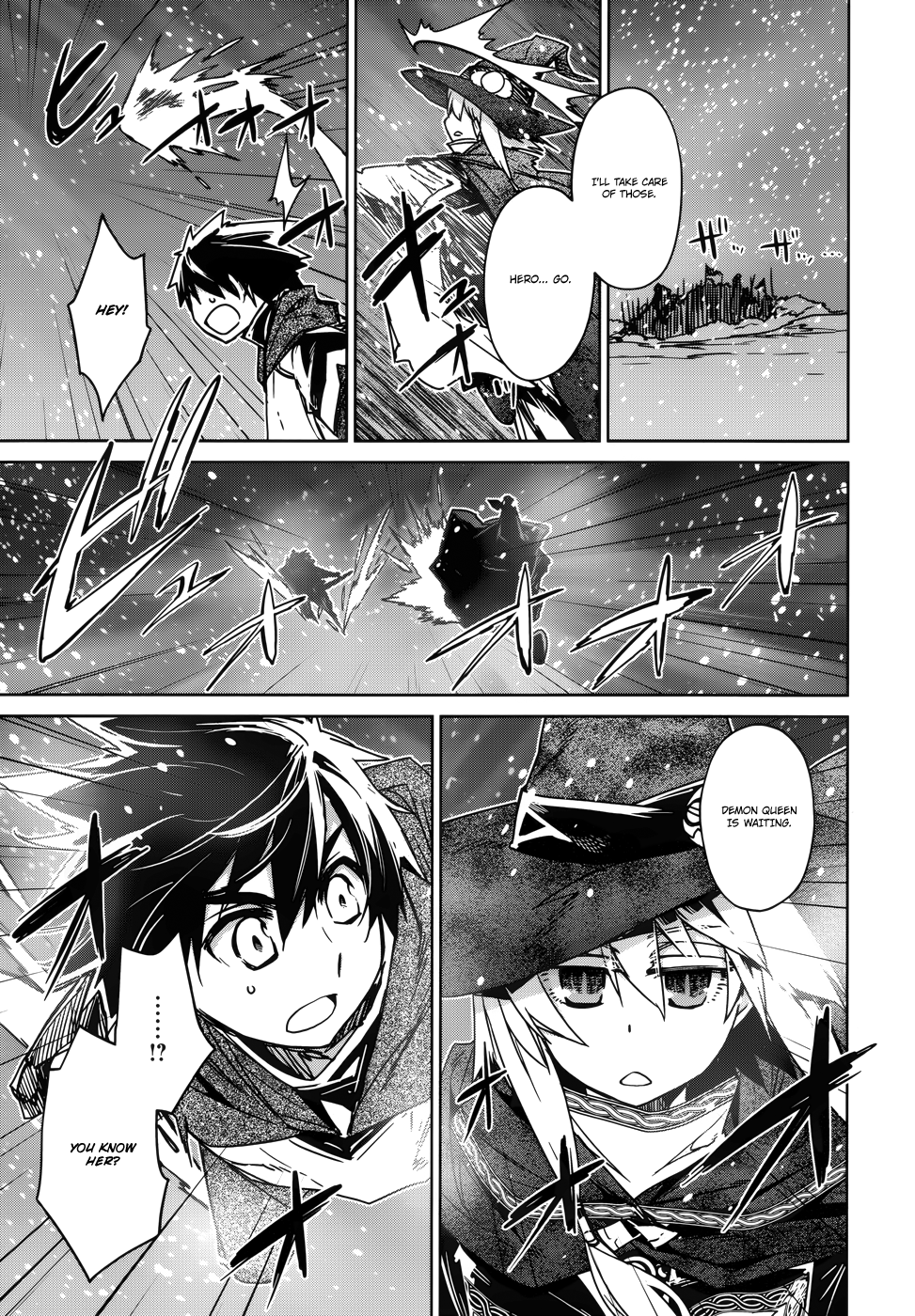 Maoyuu Maou Yuusha - "Kono Watashi no Mono Tonare, Yuusha yo" "Kotowaru!" Chapter 18 page 47 - Chapter 18: I Need You, Hero