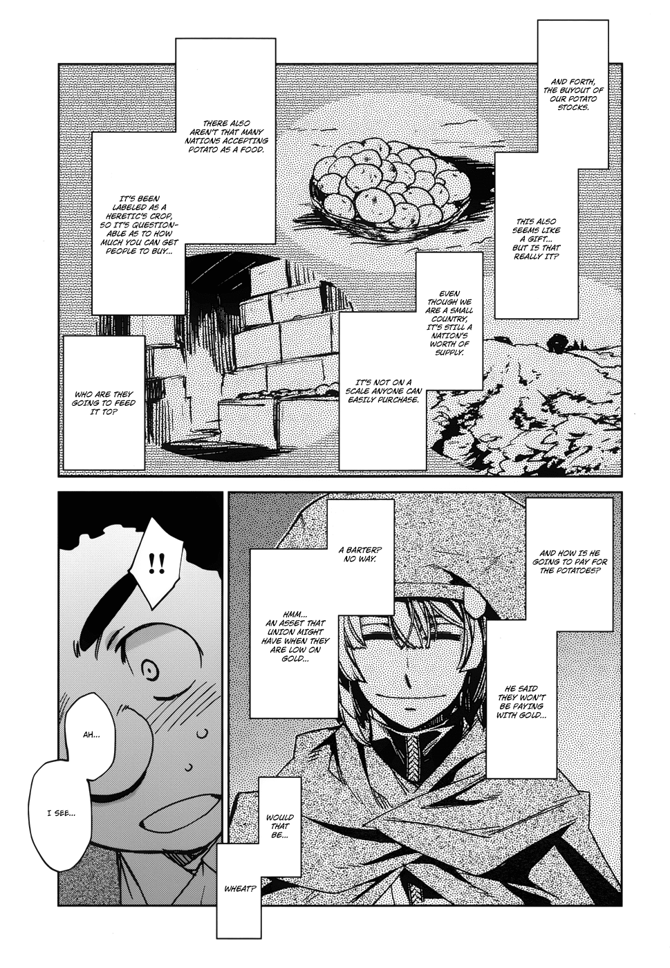 Maoyuu Maou Yuusha - "Kono Watashi no Mono Tonare, Yuusha yo" "Kotowaru!" Chapter 19 page 34 - Chapter 19: Because I am a Merchant