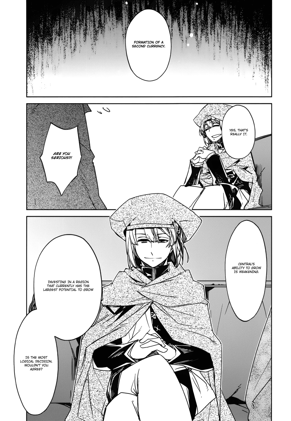 Maoyuu Maou Yuusha - "Kono Watashi no Mono Tonare, Yuusha yo" "Kotowaru!" Chapter 19 page 36 - Chapter 19: Because I am a Merchant