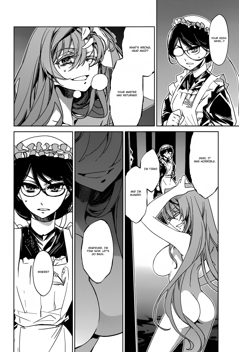 Maoyuu Maou Yuusha - "Kono Watashi no Mono Tonare, Yuusha yo" "Kotowaru!" Chapter 20 page 45 - Chapter 20: For the Land!