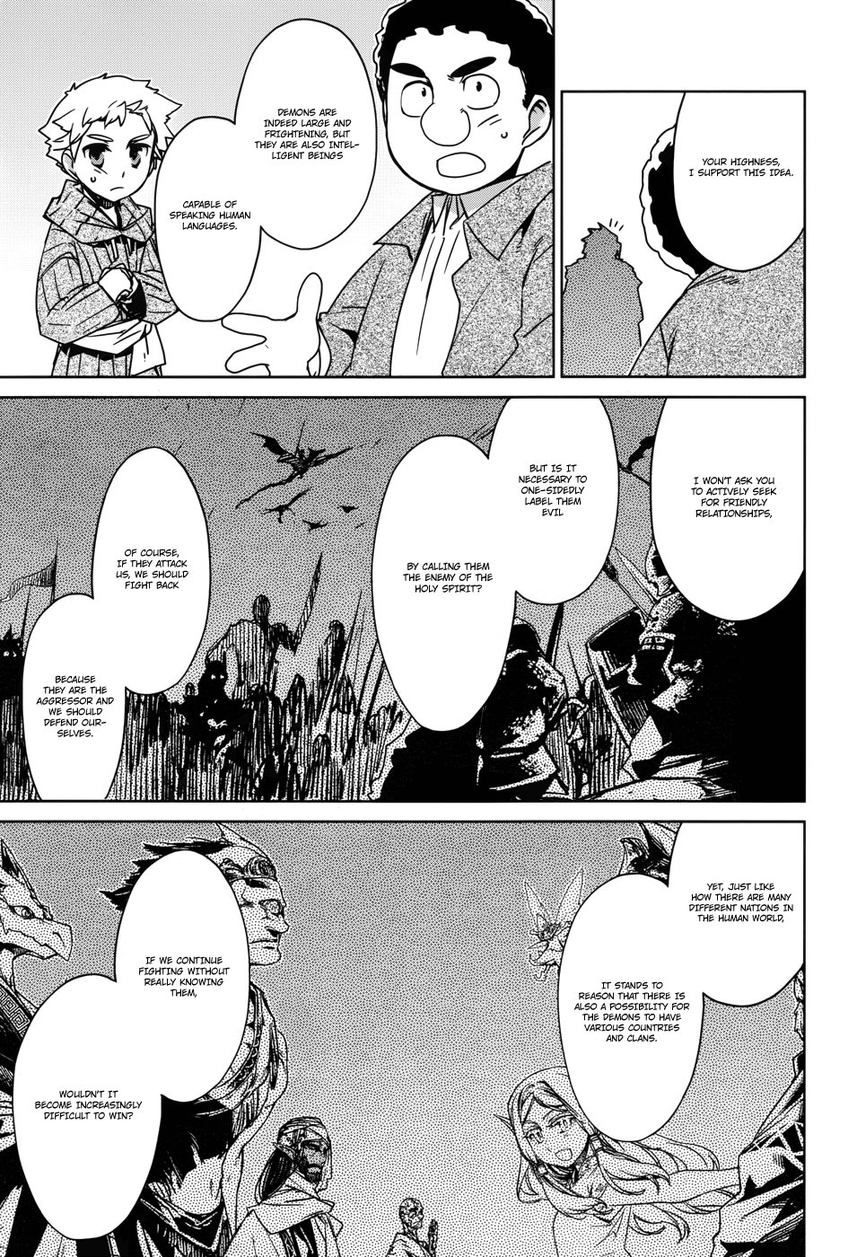 Maoyuu Maou Yuusha - "Kono Watashi no Mono Tonare, Yuusha yo" "Kotowaru!" Chapter 21 page 32 - Chapter 21: "They Told Me ""Thank You"""