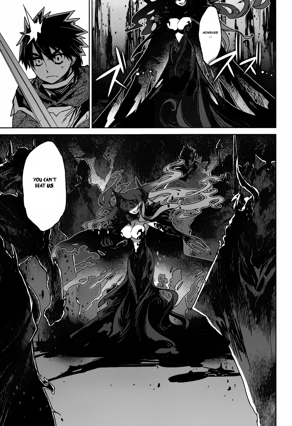Maoyuu Maou Yuusha - "Kono Watashi no Mono Tonare, Yuusha yo" "Kotowaru!" Chapter 22 page 34 - Chapter 22: Sorry to Have Kept You Waiting, My Hero