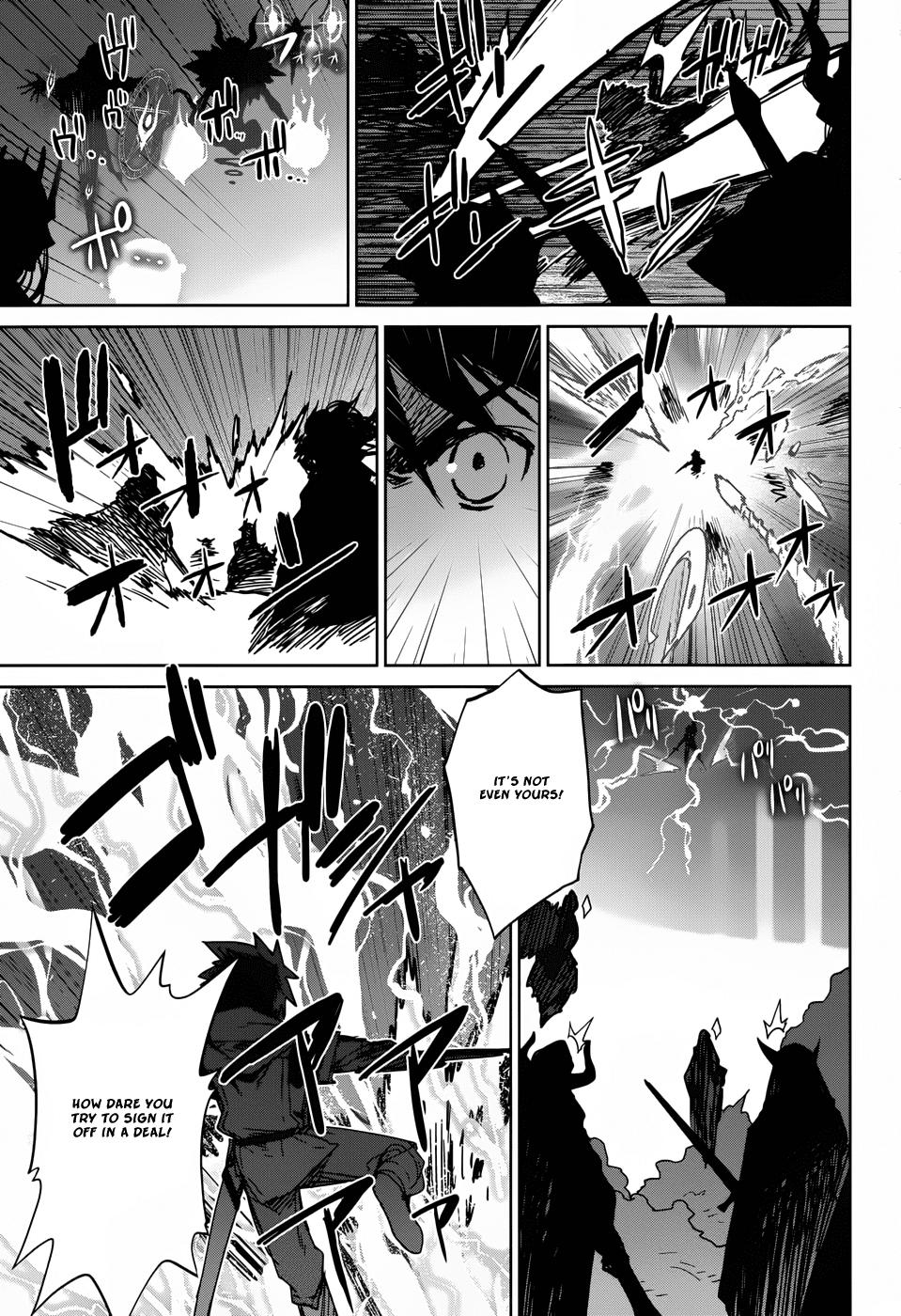Maoyuu Maou Yuusha - "Kono Watashi no Mono Tonare, Yuusha yo" "Kotowaru!" Chapter 22 page 38 - Chapter 22: Sorry to Have Kept You Waiting, My Hero
