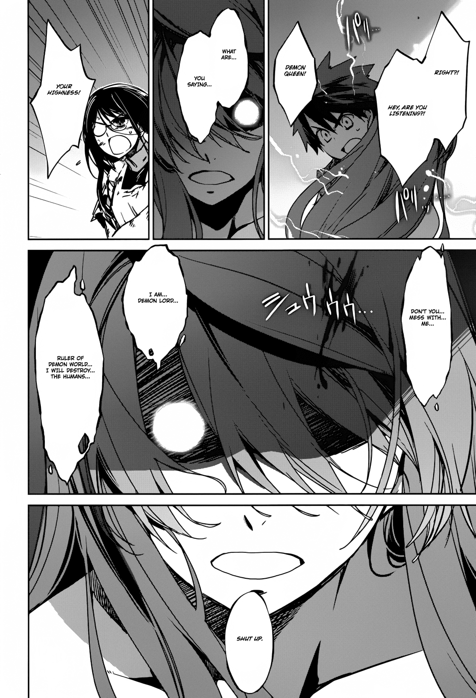 Maoyuu Maou Yuusha - "Kono Watashi no Mono Tonare, Yuusha yo" "Kotowaru!" Chapter 22 page 43 - Chapter 22: Sorry to Have Kept You Waiting, My Hero