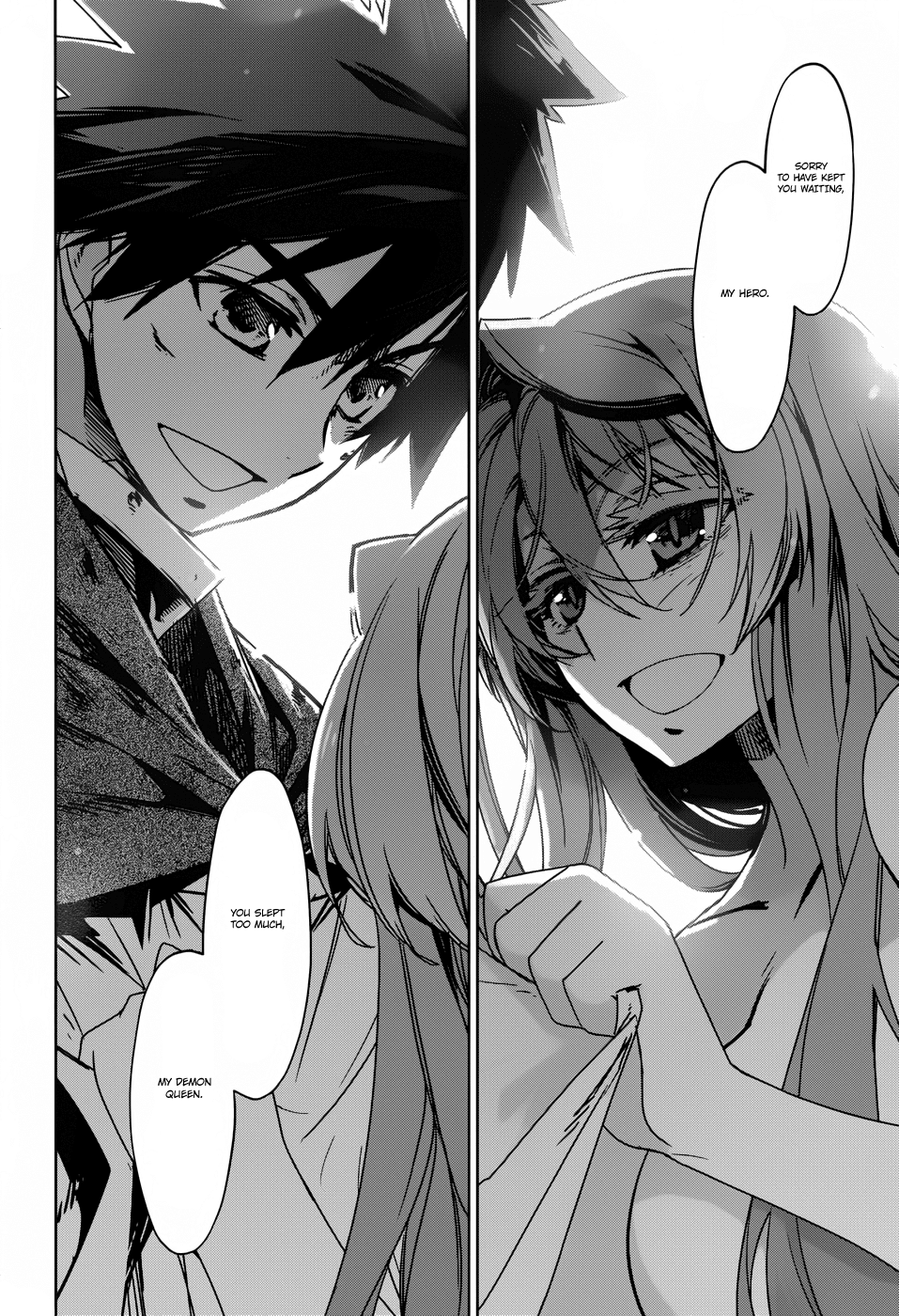 Maoyuu Maou Yuusha - "Kono Watashi no Mono Tonare, Yuusha yo" "Kotowaru!" Chapter 22 page 45 - Chapter 22: Sorry to Have Kept You Waiting, My Hero