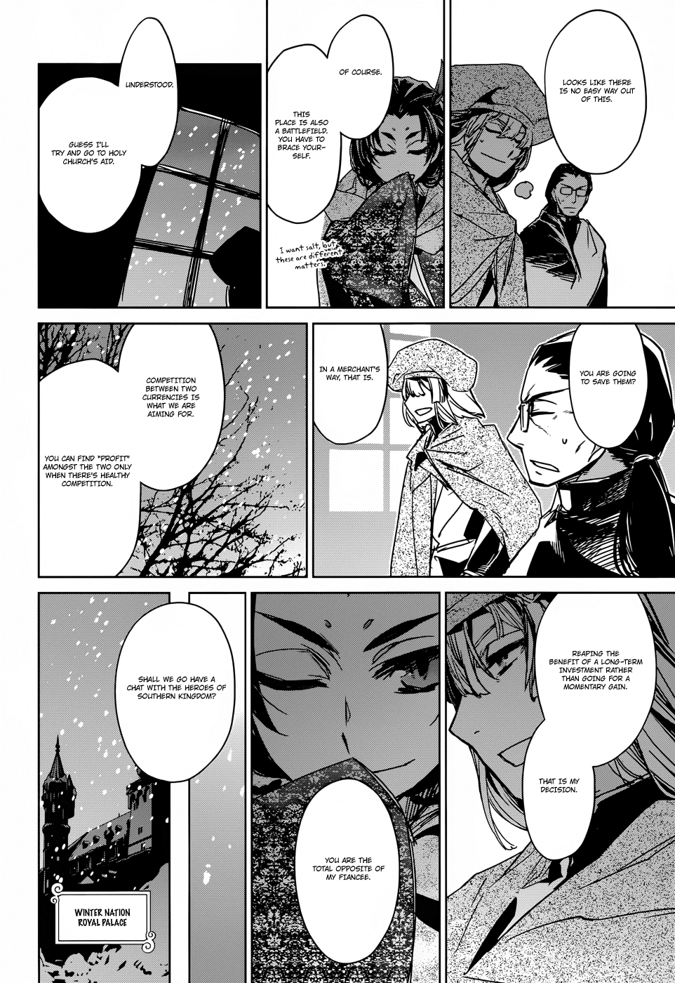 Maoyuu Maou Yuusha - "Kono Watashi no Mono Tonare, Yuusha yo" "Kotowaru!" Chapter 23 page 14 - Chapter 23: There is a Time to Fight and a Time to Relent