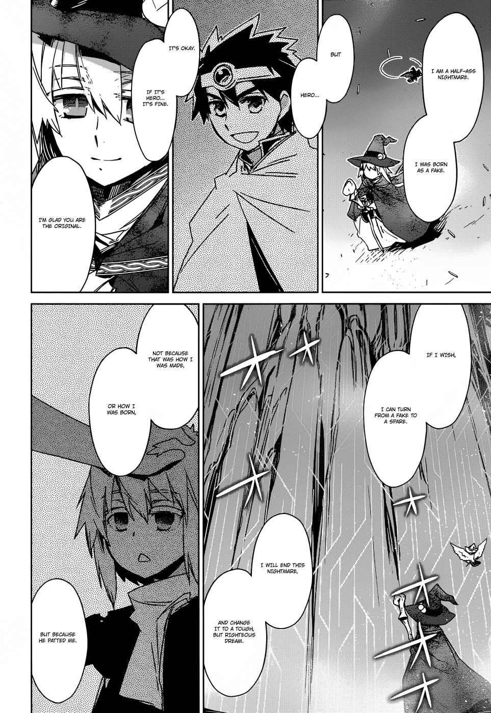 Maoyuu Maou Yuusha - "Kono Watashi no Mono Tonare, Yuusha yo" "Kotowaru!" Chapter 23 page 28 - Chapter 23: There is a Time to Fight and a Time to Relent