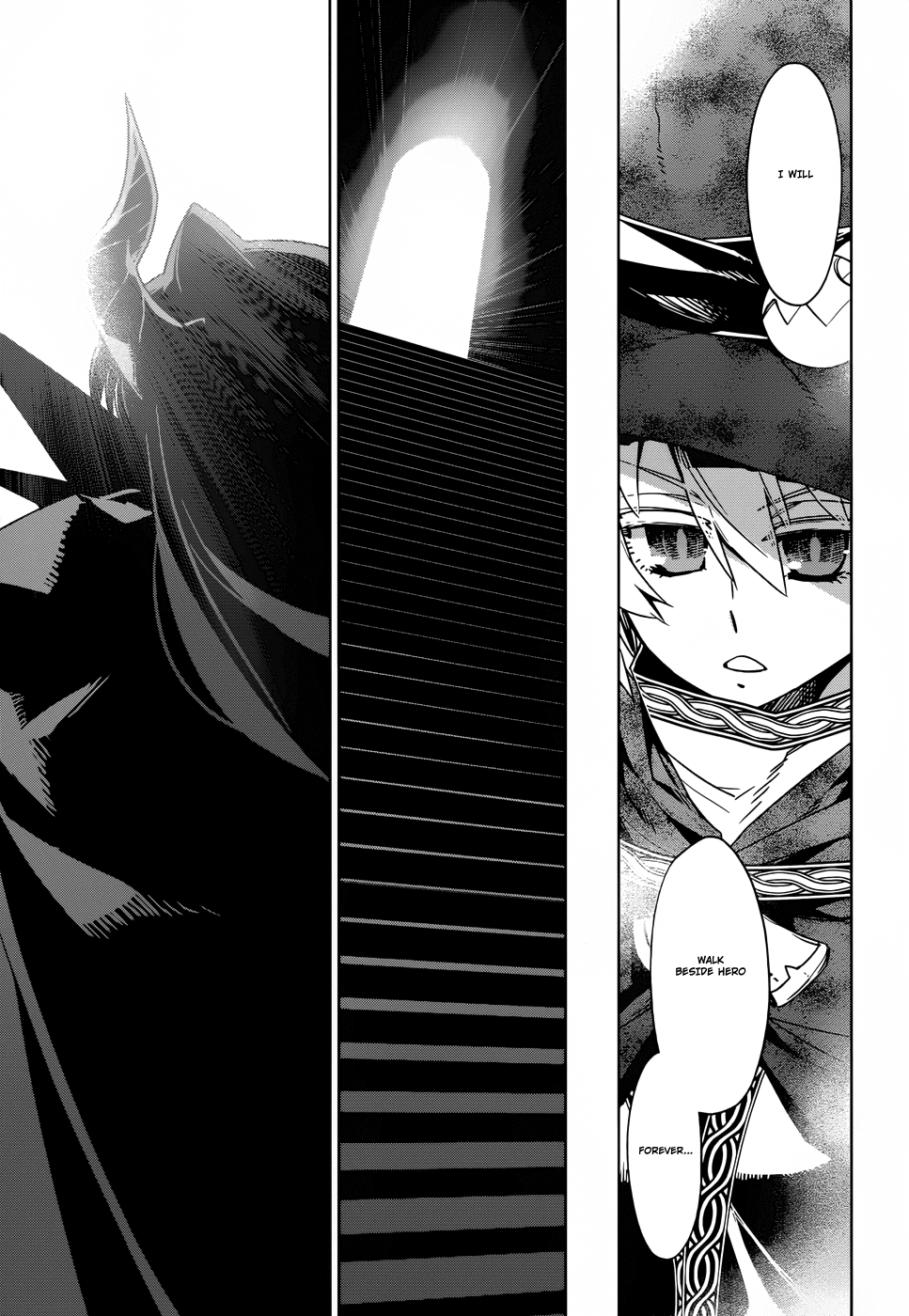 Maoyuu Maou Yuusha - "Kono Watashi no Mono Tonare, Yuusha yo" "Kotowaru!" Chapter 23 page 29 - Chapter 23: There is a Time to Fight and a Time to Relent