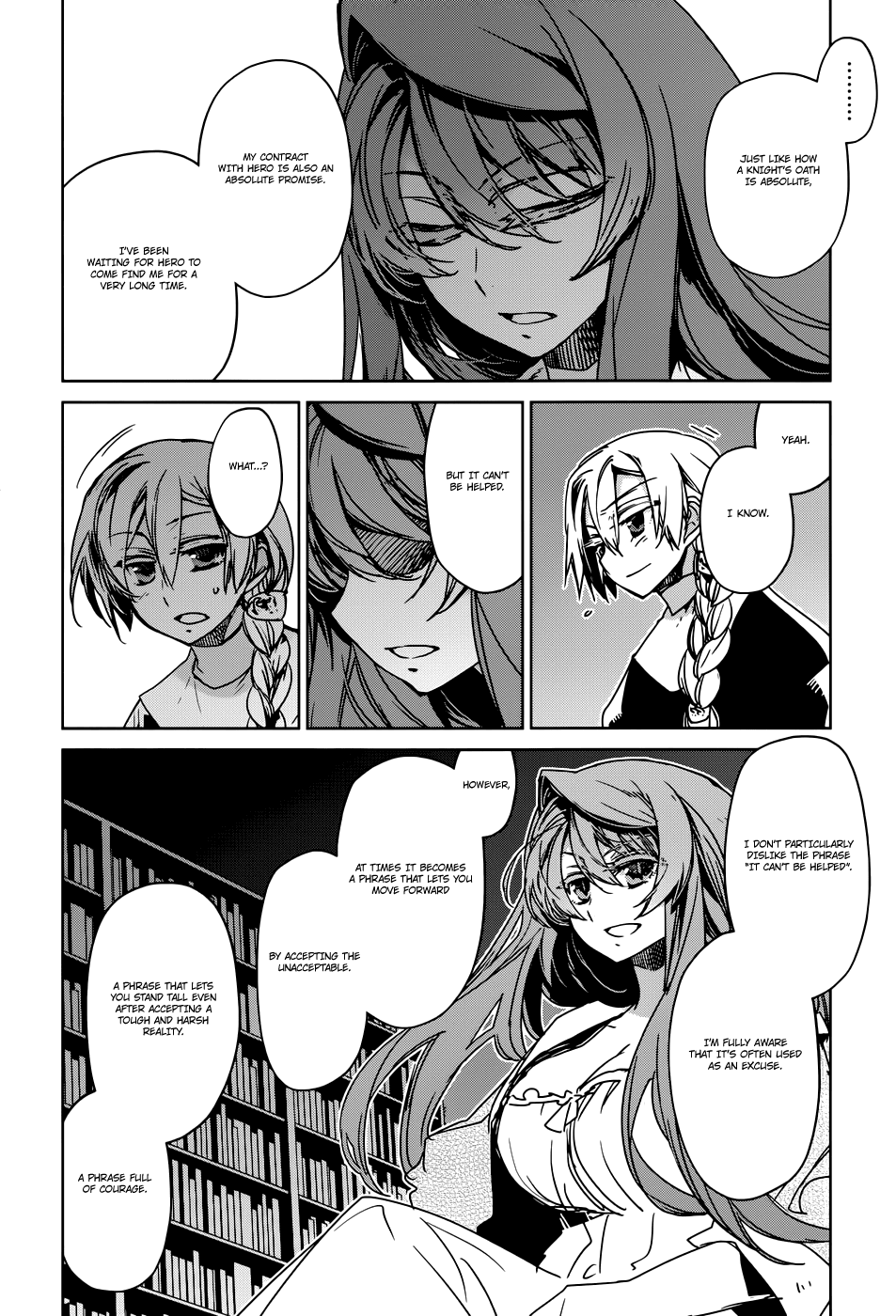 Maoyuu Maou Yuusha - "Kono Watashi no Mono Tonare, Yuusha yo" "Kotowaru!" Chapter 24 page 22 - Chapter 24: I Love This World
