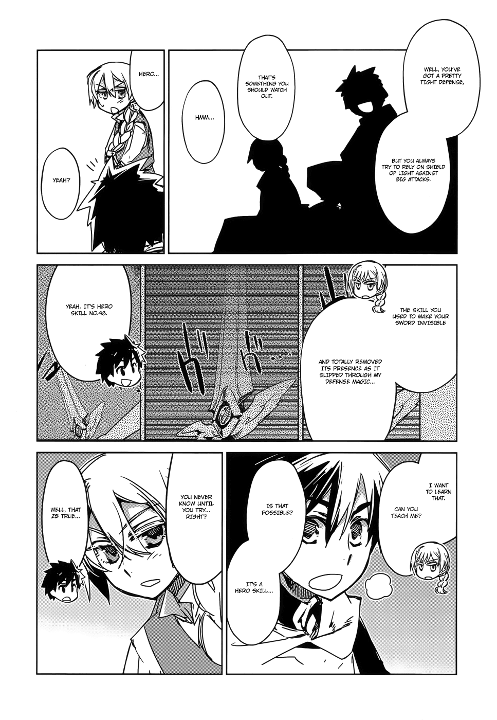 Maoyuu Maou Yuusha - "Kono Watashi no Mono Tonare, Yuusha yo" "Kotowaru!" Chapter 24 page 43 - Chapter 24: I Love This World