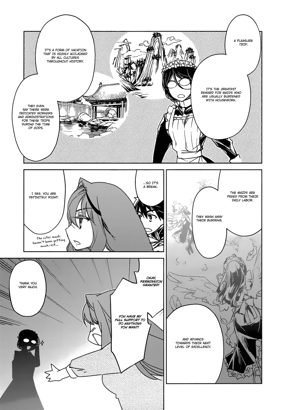 Maoyuu Maou Yuusha - "Kono Watashi no Mono Tonare, Yuusha yo" "Kotowaru!" Chapter 24 page 46 - Chapter 24: I Love This World