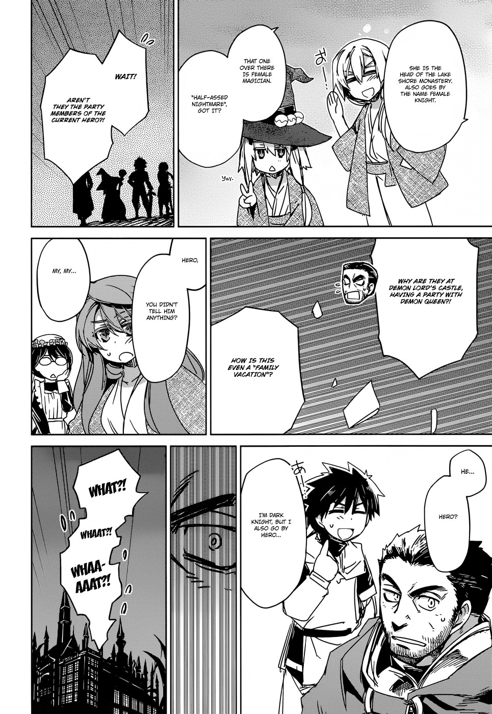 Maoyuu Maou Yuusha - "Kono Watashi no Mono Tonare, Yuusha yo" "Kotowaru!" Chapter 25 page 18 - Chapter 25: Time Demands It