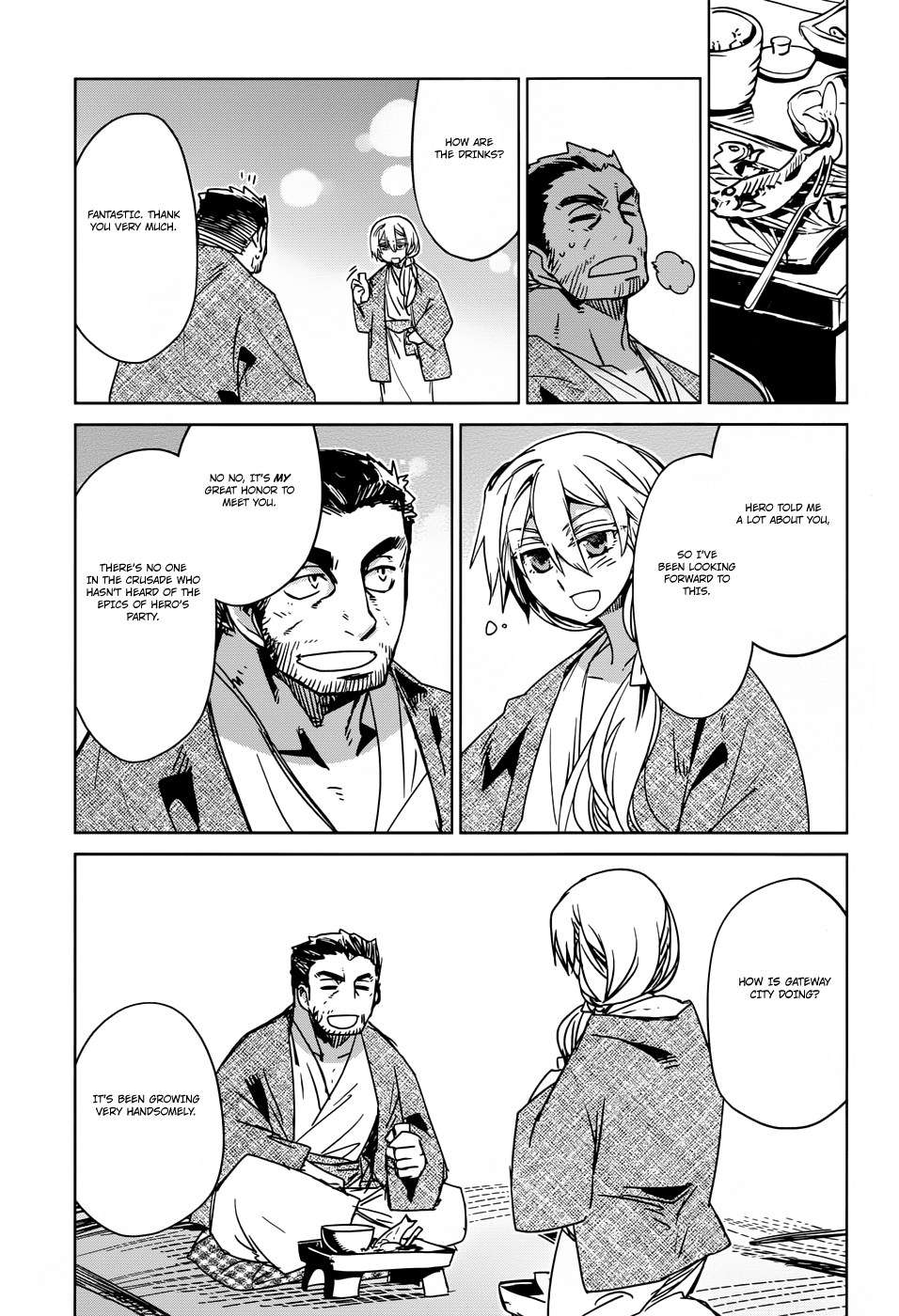 Maoyuu Maou Yuusha - "Kono Watashi no Mono Tonare, Yuusha yo" "Kotowaru!" Chapter 25 page 19 - Chapter 25: Time Demands It