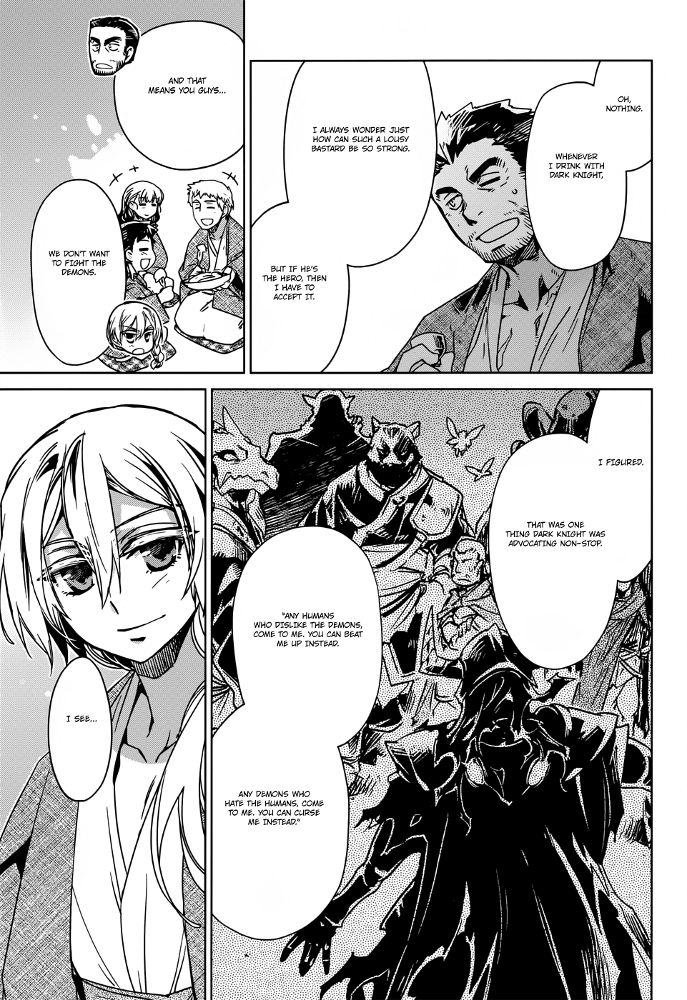 Maoyuu Maou Yuusha - "Kono Watashi no Mono Tonare, Yuusha yo" "Kotowaru!" Chapter 25 page 21 - Chapter 25: Time Demands It