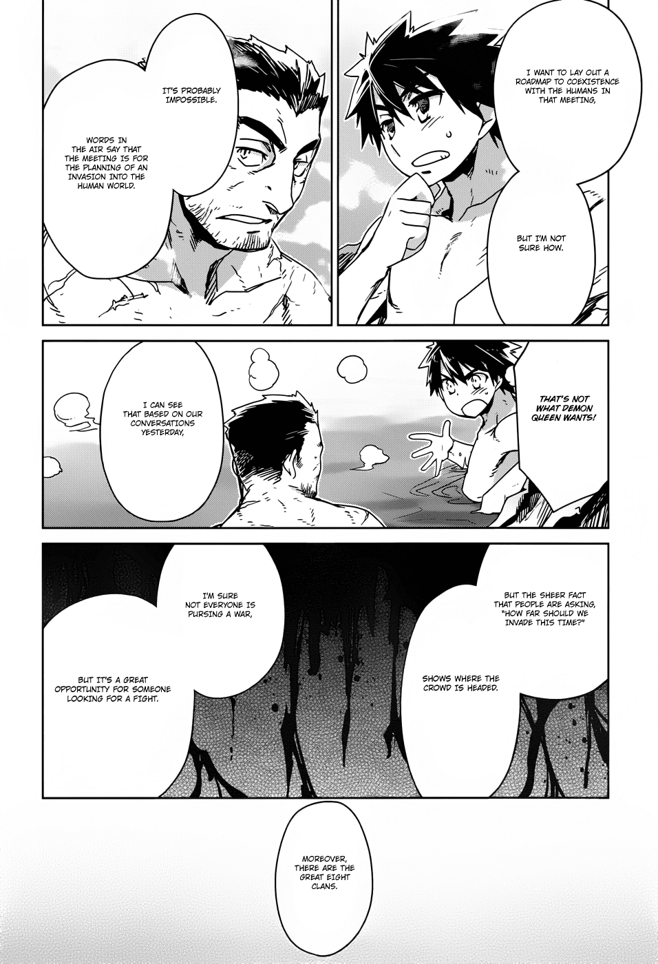 Maoyuu Maou Yuusha - "Kono Watashi no Mono Tonare, Yuusha yo" "Kotowaru!" Chapter 25 page 36 - Chapter 25: Time Demands It