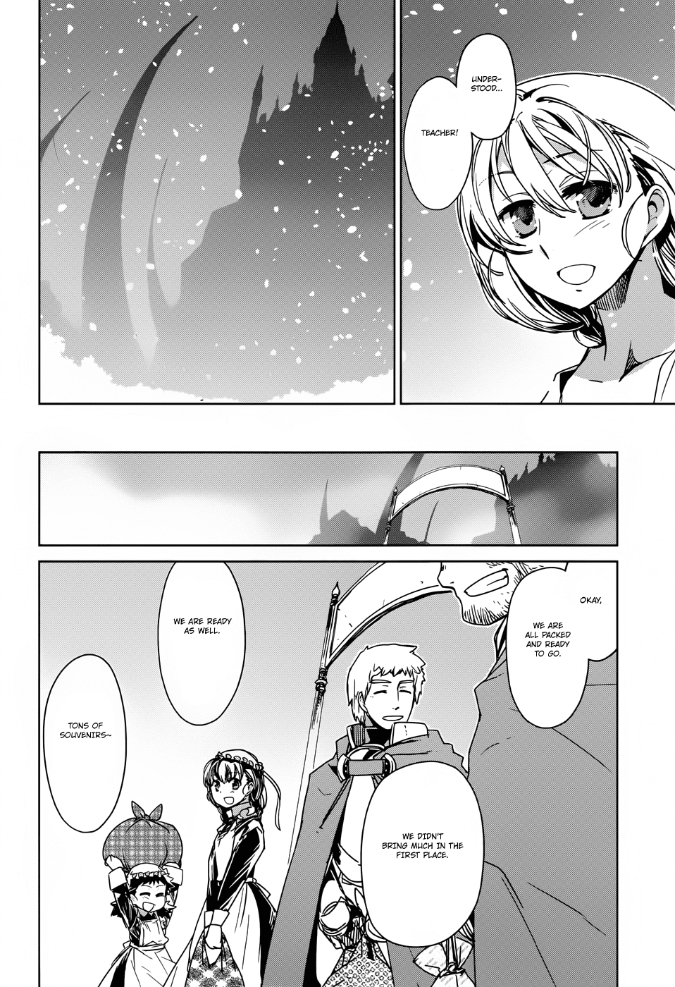 Maoyuu Maou Yuusha - "Kono Watashi no Mono Tonare, Yuusha yo" "Kotowaru!" Chapter 25 page 50 - Chapter 25: Time Demands It