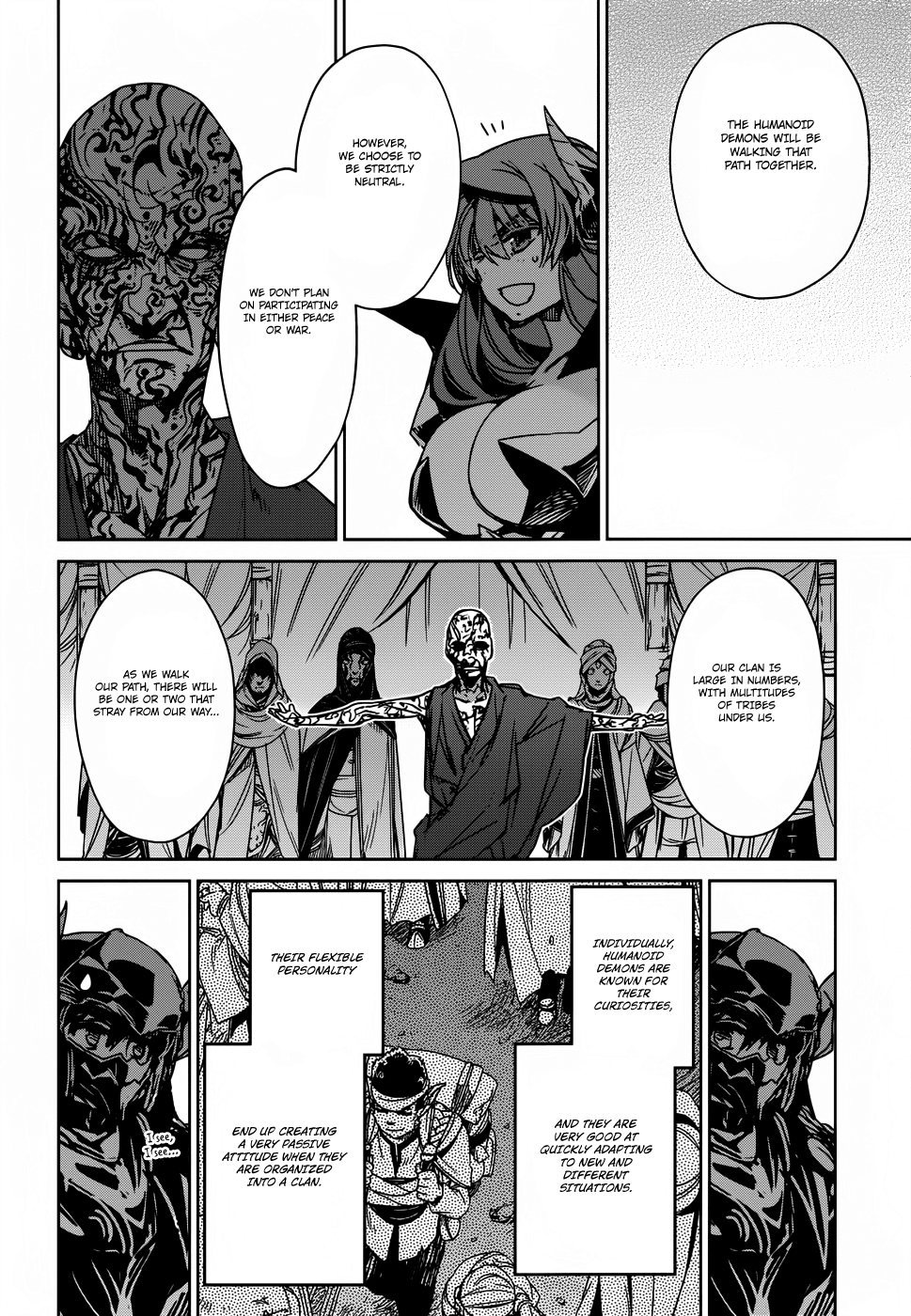 Maoyuu Maou Yuusha - "Kono Watashi no Mono Tonare, Yuusha yo" "Kotowaru!" Chapter 26 page 12 - Chapter 26: Kurultai, Meeting of the Demon Clans