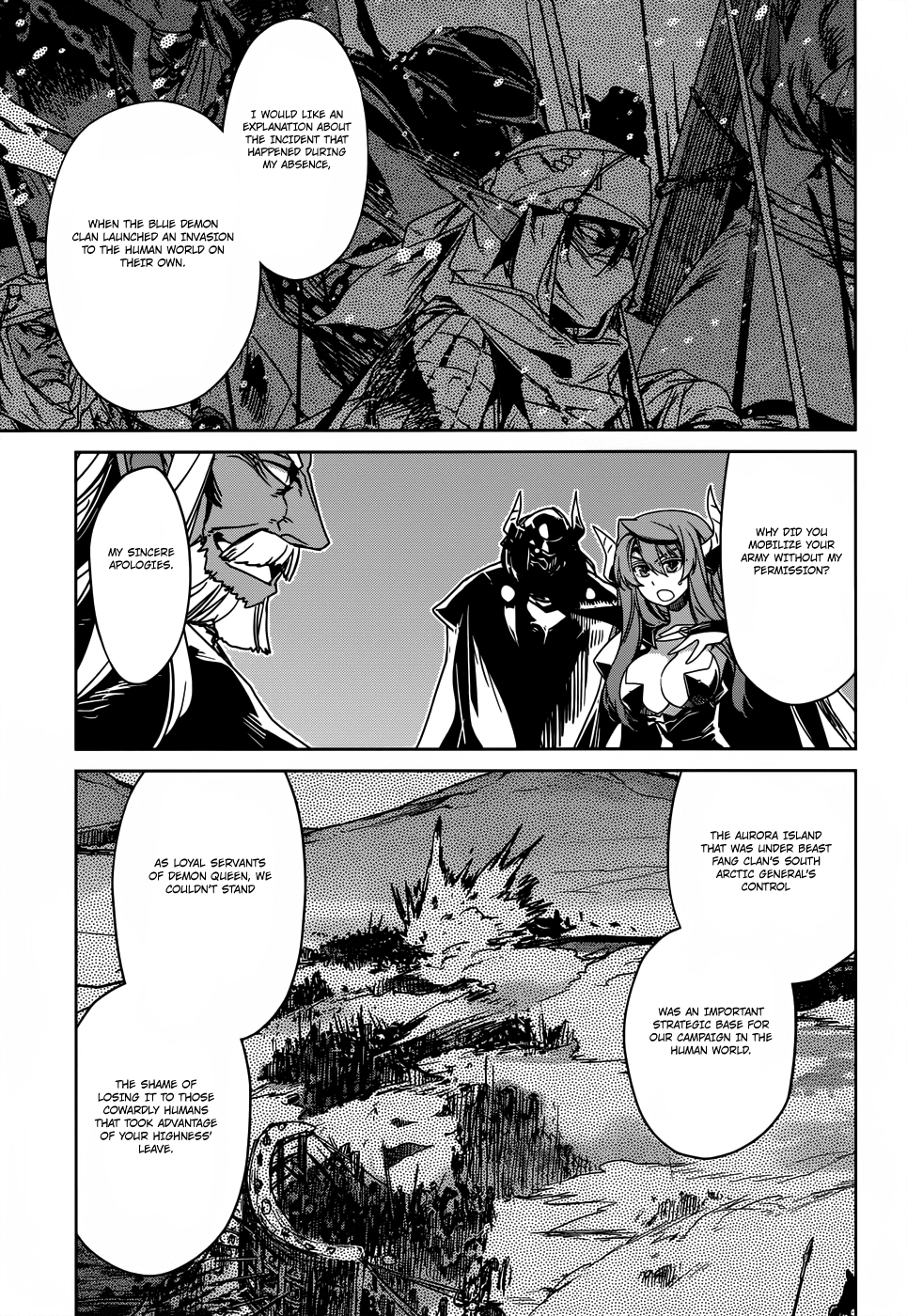 Maoyuu Maou Yuusha - "Kono Watashi no Mono Tonare, Yuusha yo" "Kotowaru!" Chapter 26 page 17 - Chapter 26: Kurultai, Meeting of the Demon Clans