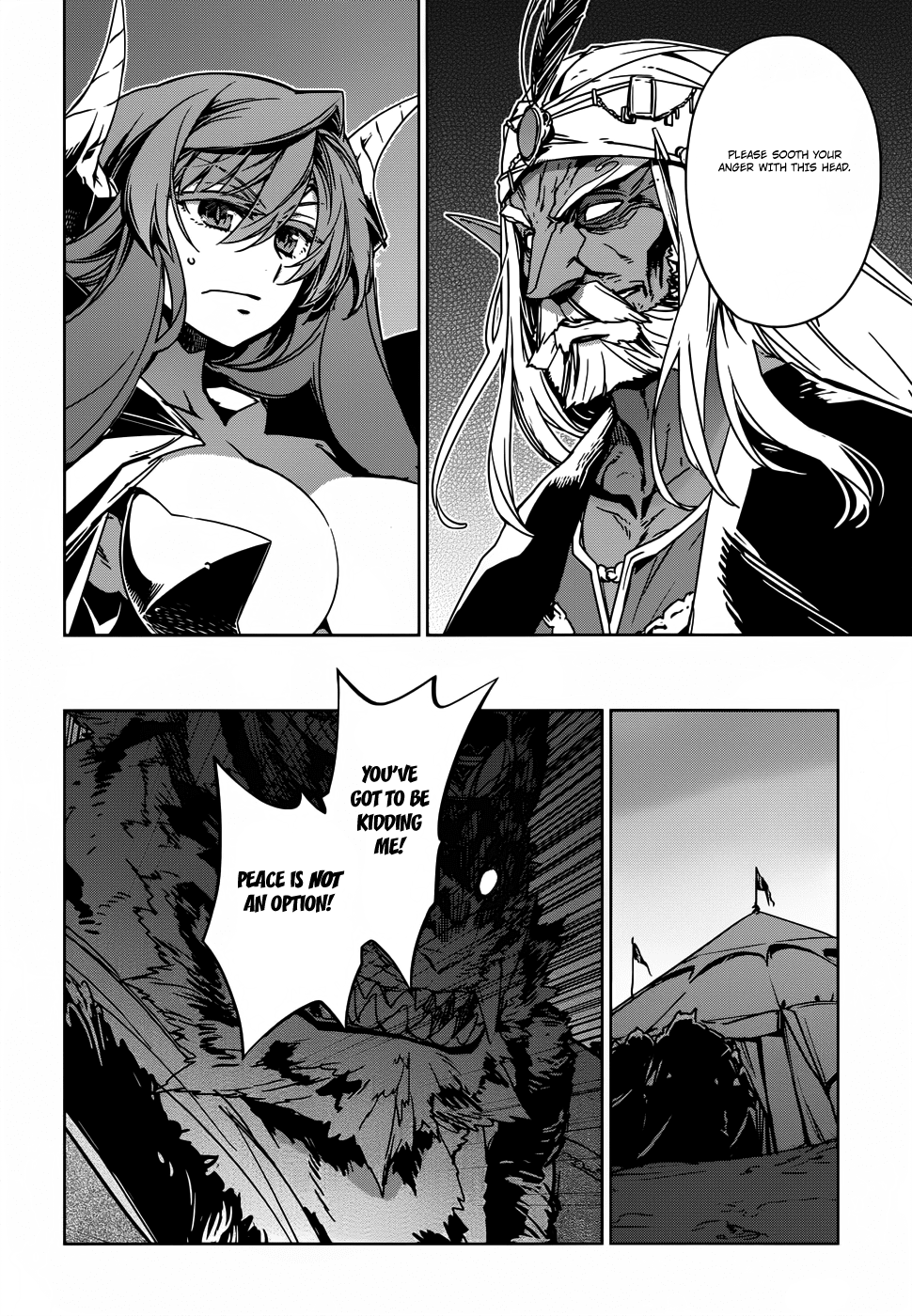 Maoyuu Maou Yuusha - "Kono Watashi no Mono Tonare, Yuusha yo" "Kotowaru!" Chapter 26 page 20 - Chapter 26: Kurultai, Meeting of the Demon Clans