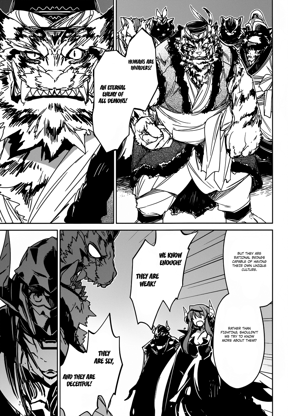 Maoyuu Maou Yuusha - "Kono Watashi no Mono Tonare, Yuusha yo" "Kotowaru!" Chapter 26 page 21 - Chapter 26: Kurultai, Meeting of the Demon Clans