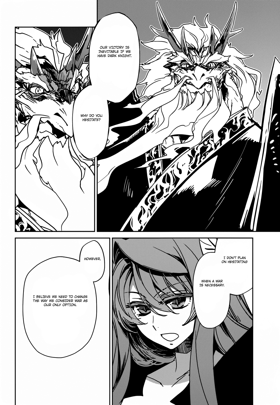 Maoyuu Maou Yuusha - "Kono Watashi no Mono Tonare, Yuusha yo" "Kotowaru!" Chapter 26 page 30 - Chapter 26: Kurultai, Meeting of the Demon Clans