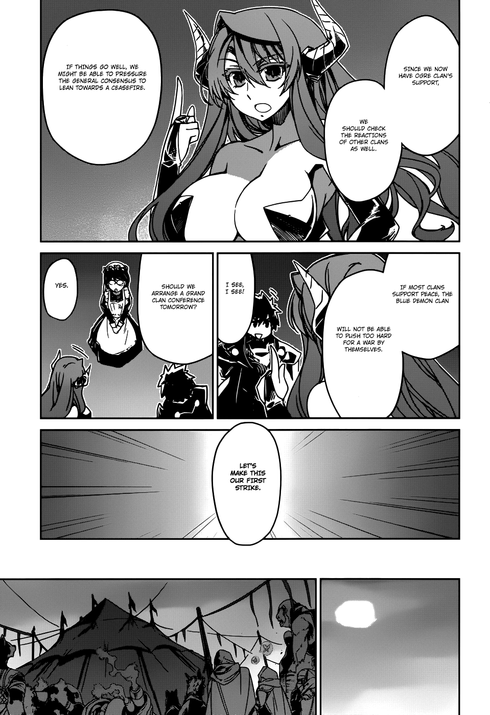 Maoyuu Maou Yuusha - "Kono Watashi no Mono Tonare, Yuusha yo" "Kotowaru!" Chapter 27 page 32 - Chapter 27: First Strike