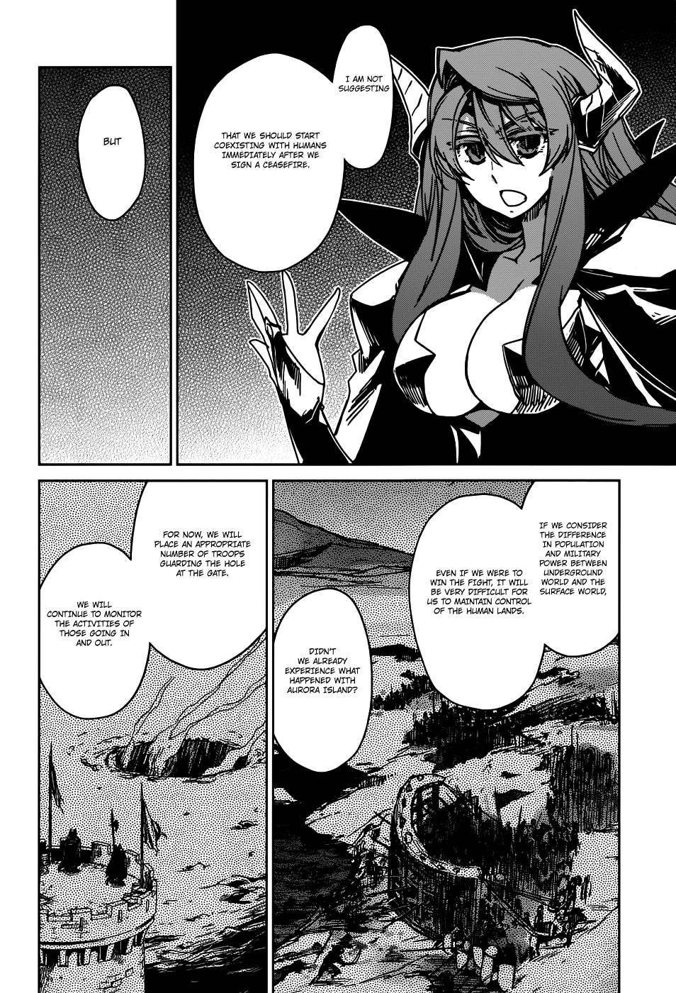 Maoyuu Maou Yuusha - "Kono Watashi no Mono Tonare, Yuusha yo" "Kotowaru!" Chapter 27 page 36 - Chapter 27: First Strike