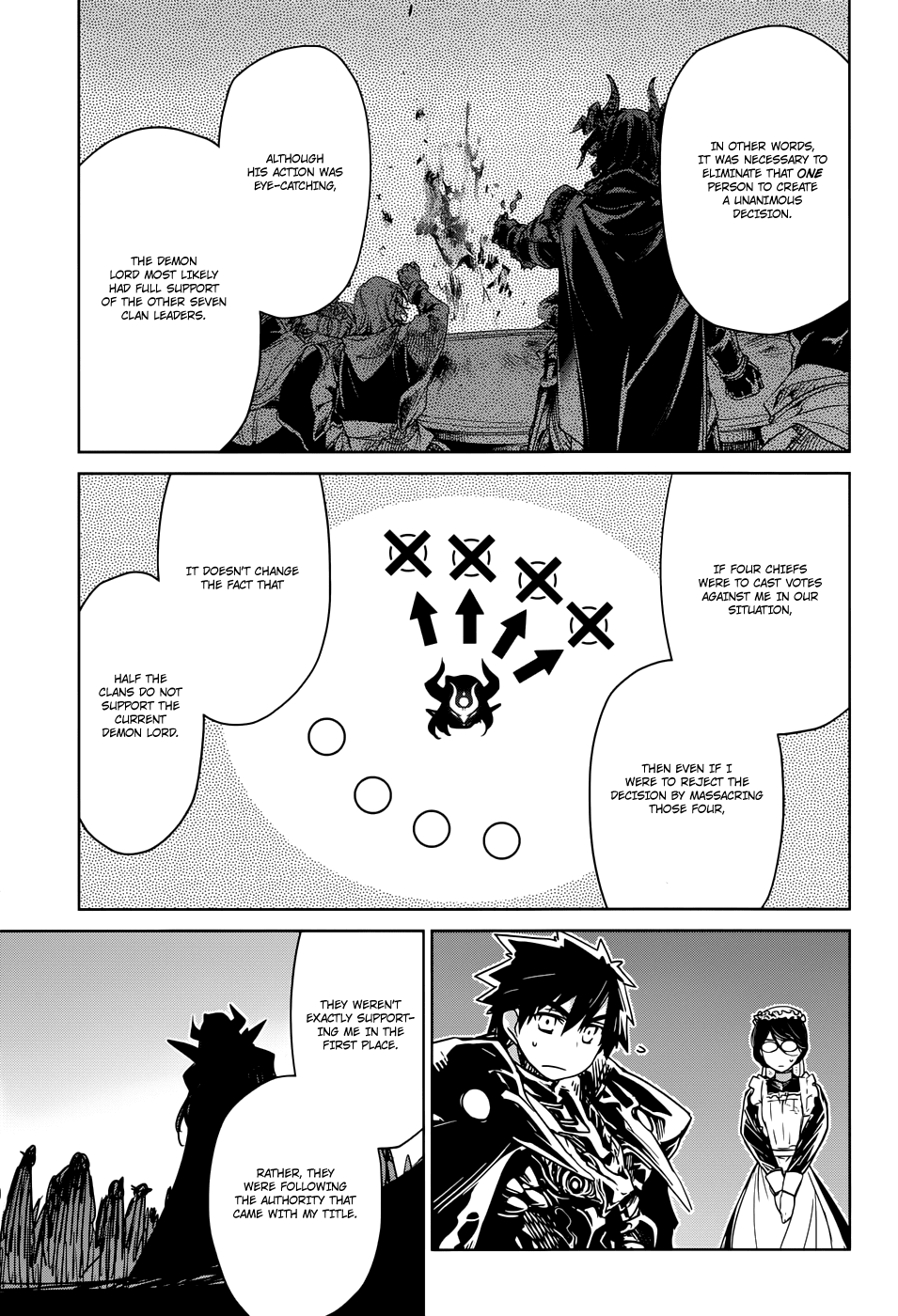 Maoyuu Maou Yuusha - "Kono Watashi no Mono Tonare, Yuusha yo" "Kotowaru!" Chapter 28 page 21 - Chapter 28: Law