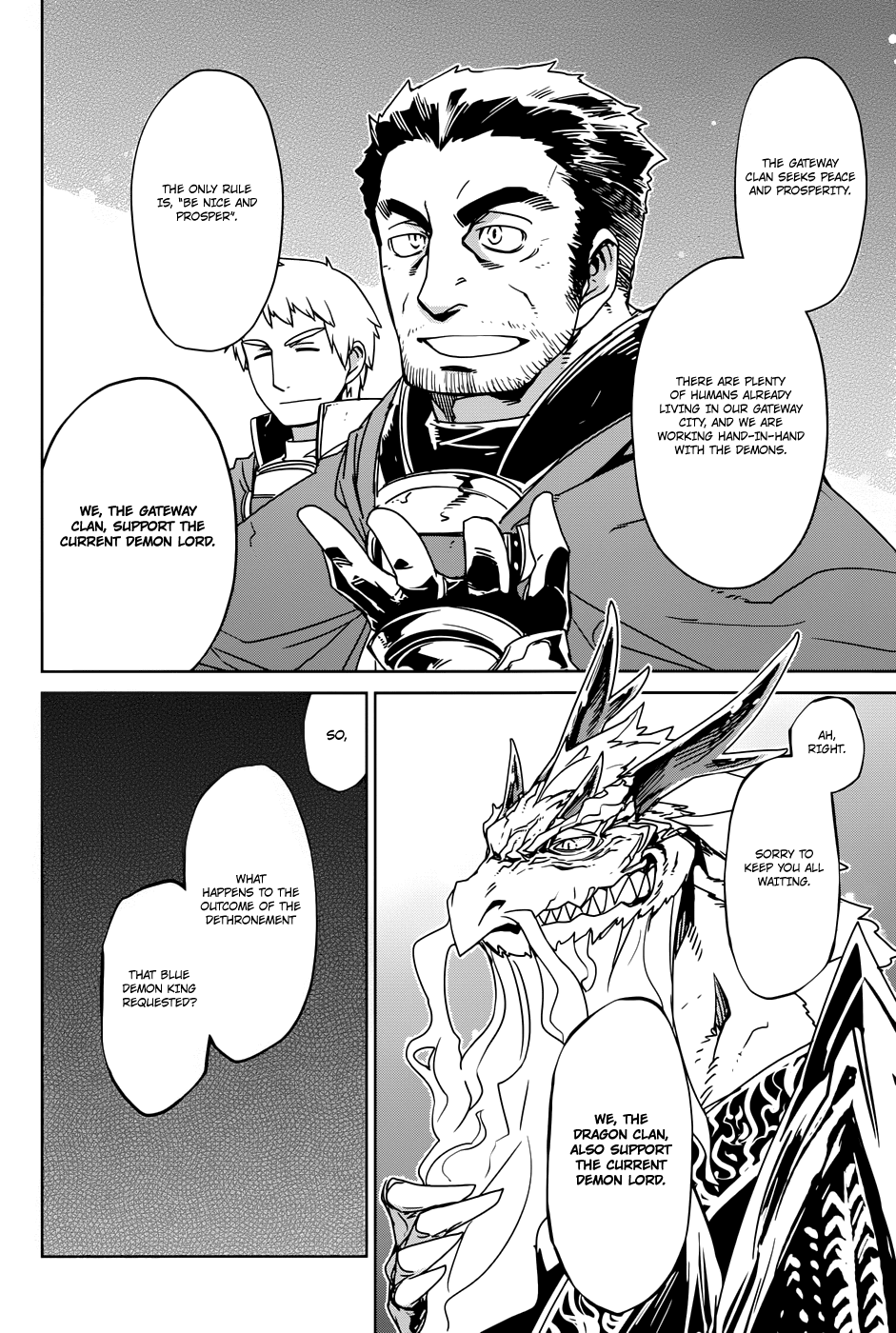 Maoyuu Maou Yuusha - "Kono Watashi no Mono Tonare, Yuusha yo" "Kotowaru!" Chapter 28 page 39 - Chapter 28: Law