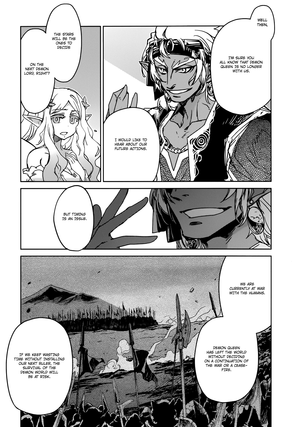 Maoyuu Maou Yuusha - "Kono Watashi no Mono Tonare, Yuusha yo" "Kotowaru!" Chapter 29 page 26 - Chapter 29: The Seal King of the Blue Demons
