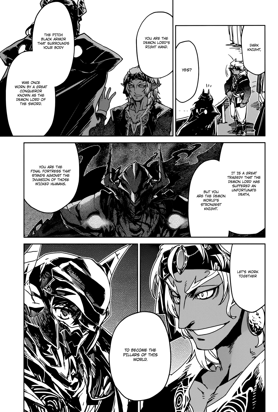 Maoyuu Maou Yuusha - "Kono Watashi no Mono Tonare, Yuusha yo" "Kotowaru!" Chapter 29 page 34 - Chapter 29: The Seal King of the Blue Demons