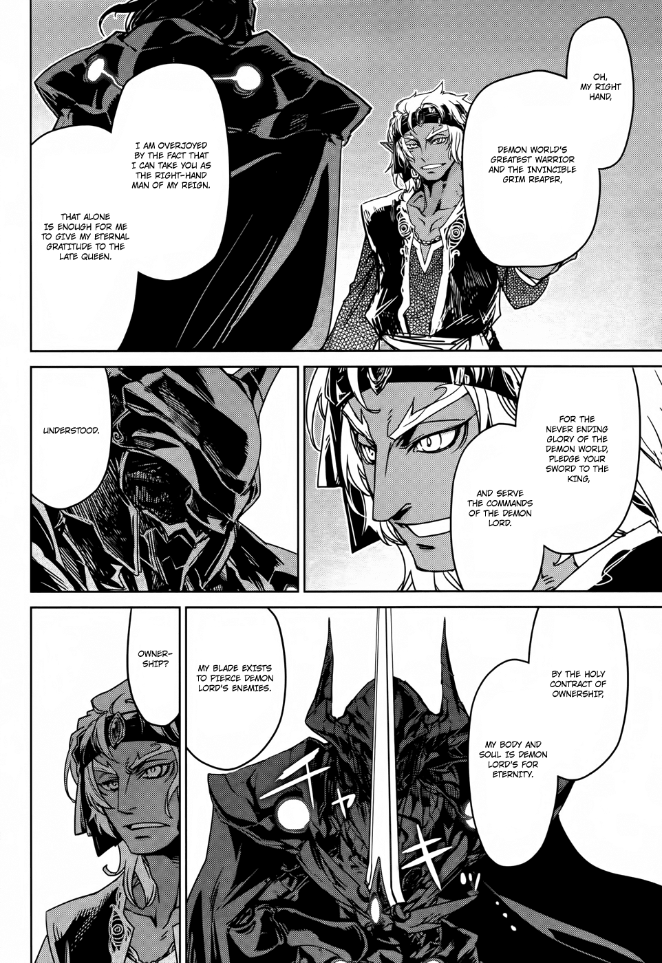 Maoyuu Maou Yuusha - "Kono Watashi no Mono Tonare, Yuusha yo" "Kotowaru!" Chapter 29 page 41 - Chapter 29: The Seal King of the Blue Demons