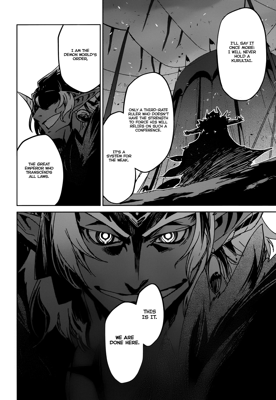 Maoyuu Maou Yuusha - "Kono Watashi no Mono Tonare, Yuusha yo" "Kotowaru!" Chapter 29 page 53 - Chapter 29: The Seal King of the Blue Demons