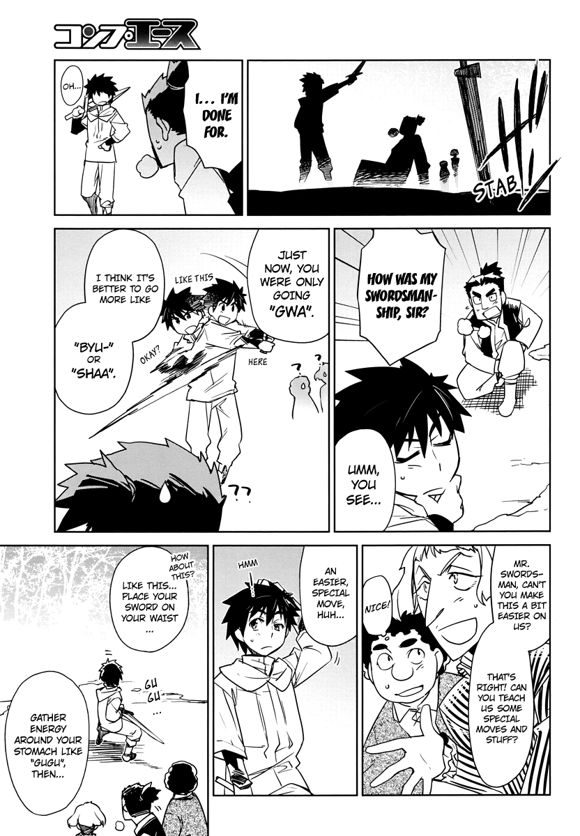 Maoyuu Maou Yuusha - "Kono Watashi no Mono Tonare, Yuusha yo" "Kotowaru!" Chapter 3 page 19 - Chapter 3: Having Lots of Food Makes Me Very Happy