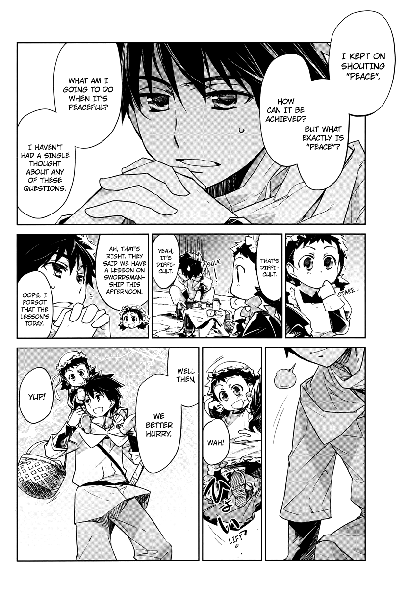 Maoyuu Maou Yuusha - "Kono Watashi no Mono Tonare, Yuusha yo" "Kotowaru!" Chapter 3 page 4 - Chapter 3: Having Lots of Food Makes Me Very Happy