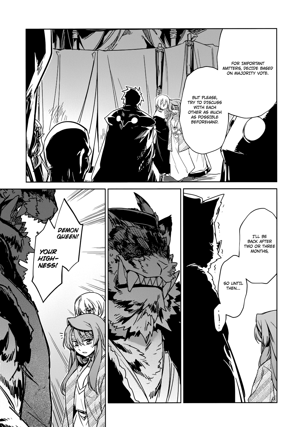 Maoyuu Maou Yuusha - "Kono Watashi no Mono Tonare, Yuusha yo" "Kotowaru!" Chapter 30 page 35 - Chapter 30: The Demon Queen is the True Hero
