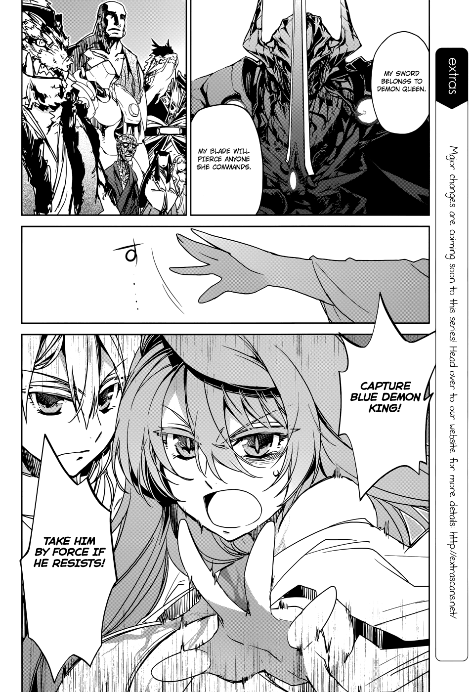 Maoyuu Maou Yuusha - "Kono Watashi no Mono Tonare, Yuusha yo" "Kotowaru!" Chapter 30 page 4 - Chapter 30: The Demon Queen is the True Hero
