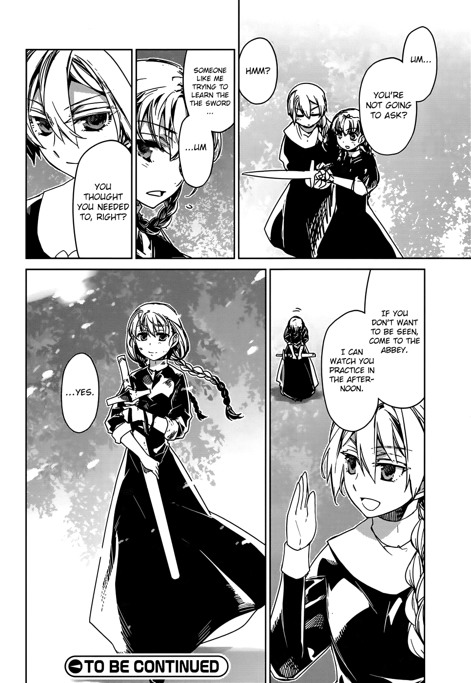 Maoyuu Maou Yuusha - "Kono Watashi no Mono Tonare, Yuusha yo" "Kotowaru!" Chapter 32 page 41 - Chapter 32: I Just Wanted to Walk With You