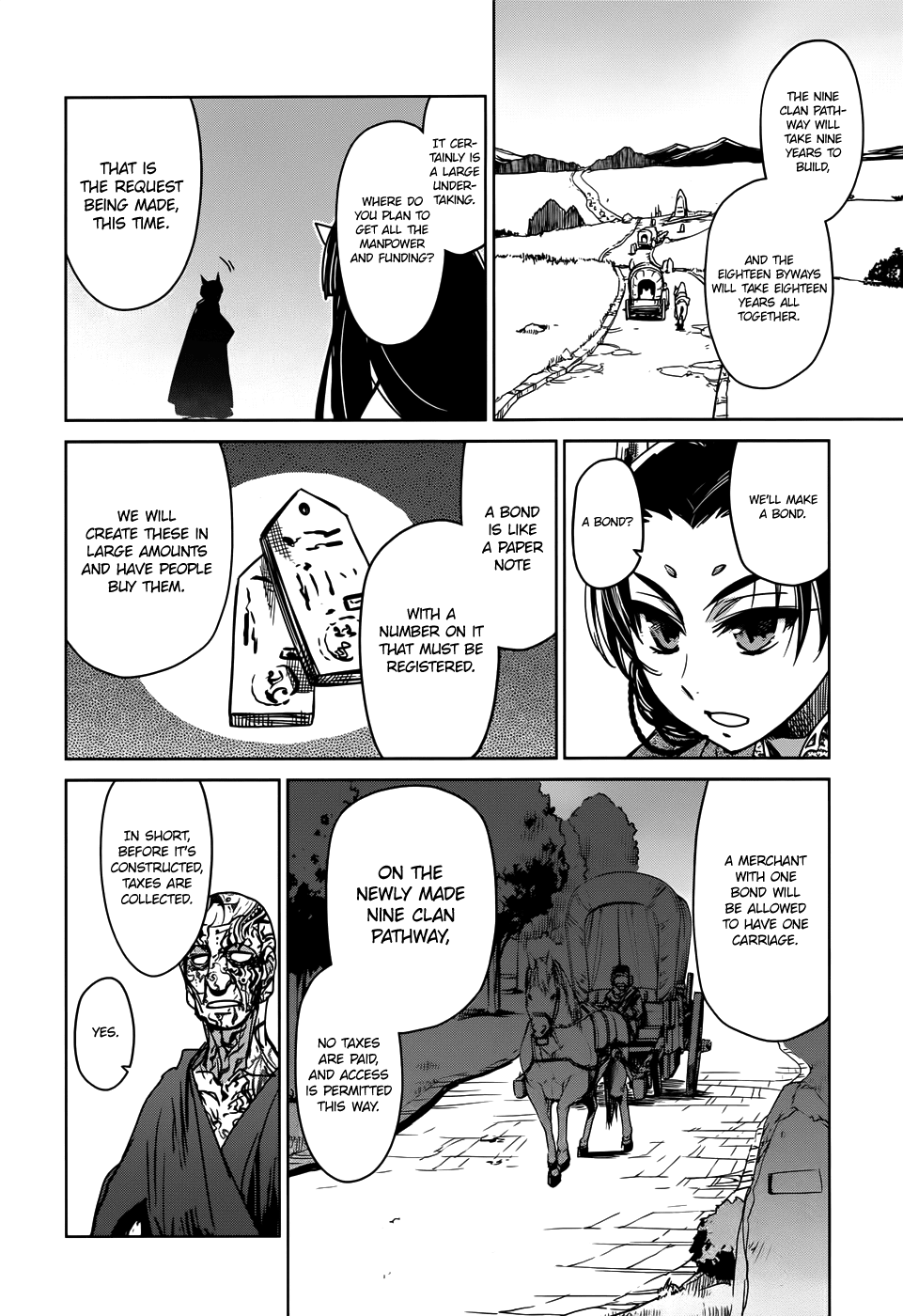 Maoyuu Maou Yuusha - "Kono Watashi no Mono Tonare, Yuusha yo" "Kotowaru!" Chapter 33 page 13 - Chapter 33: Roads