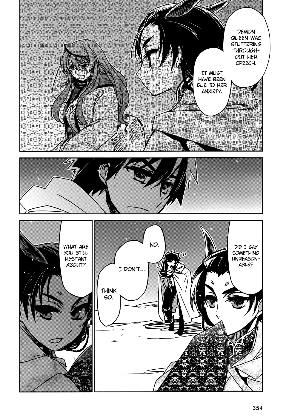 Maoyuu Maou Yuusha - "Kono Watashi no Mono Tonare, Yuusha yo" "Kotowaru!" Chapter 33 page 27 - Chapter 33: Roads