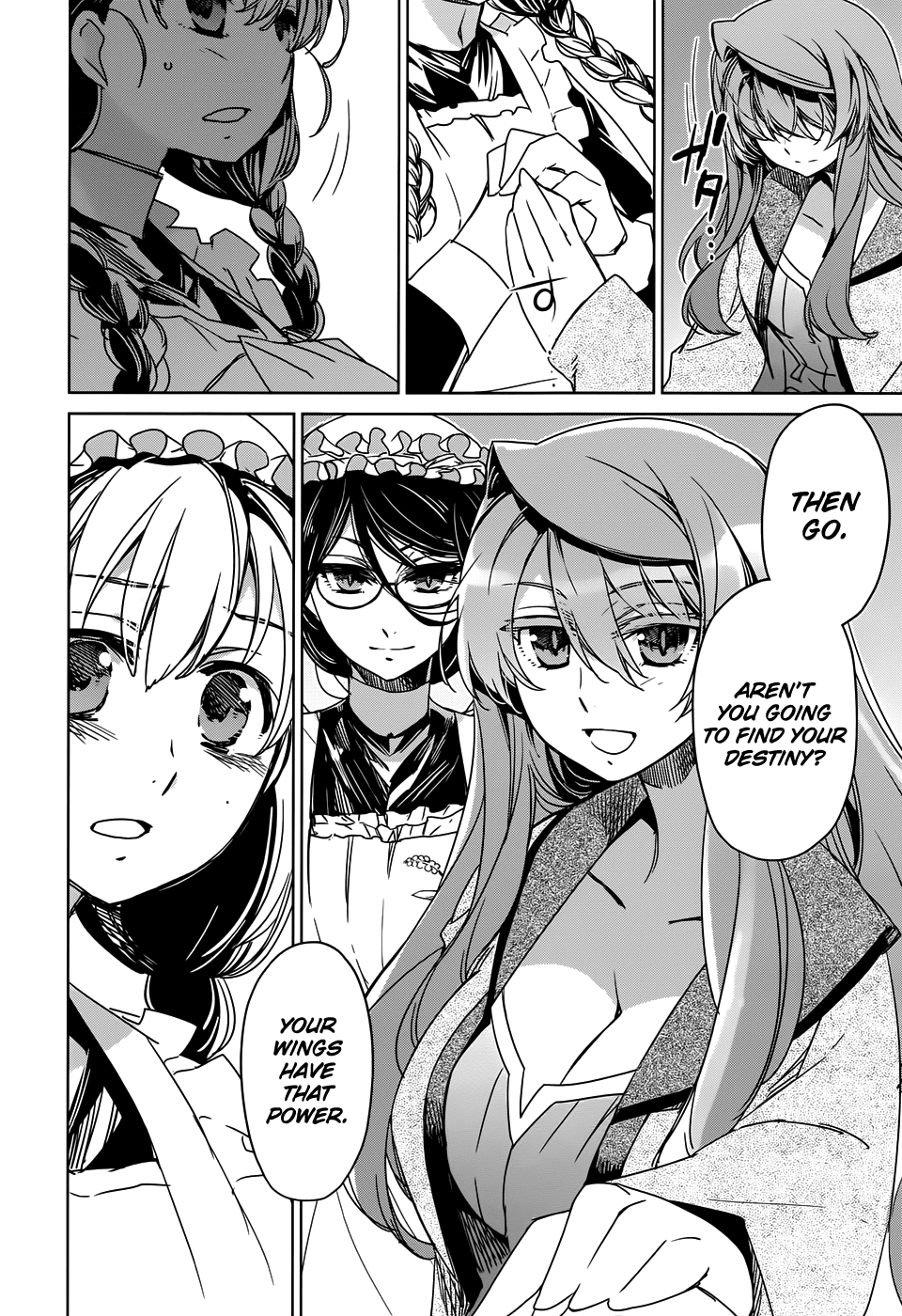 Maoyuu Maou Yuusha - "Kono Watashi no Mono Tonare, Yuusha yo" "Kotowaru!" Chapter 33 page 46 - Chapter 33: Roads