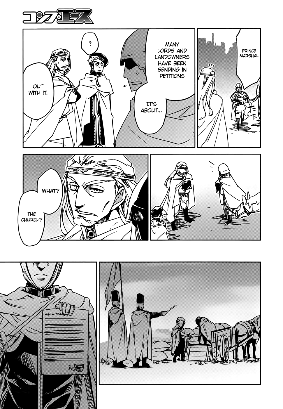 Maoyuu Maou Yuusha - "Kono Watashi no Mono Tonare, Yuusha yo" "Kotowaru!" Chapter 34 page 16 - Chapter 34: Humans are Involved in the World From the Moment They are Born